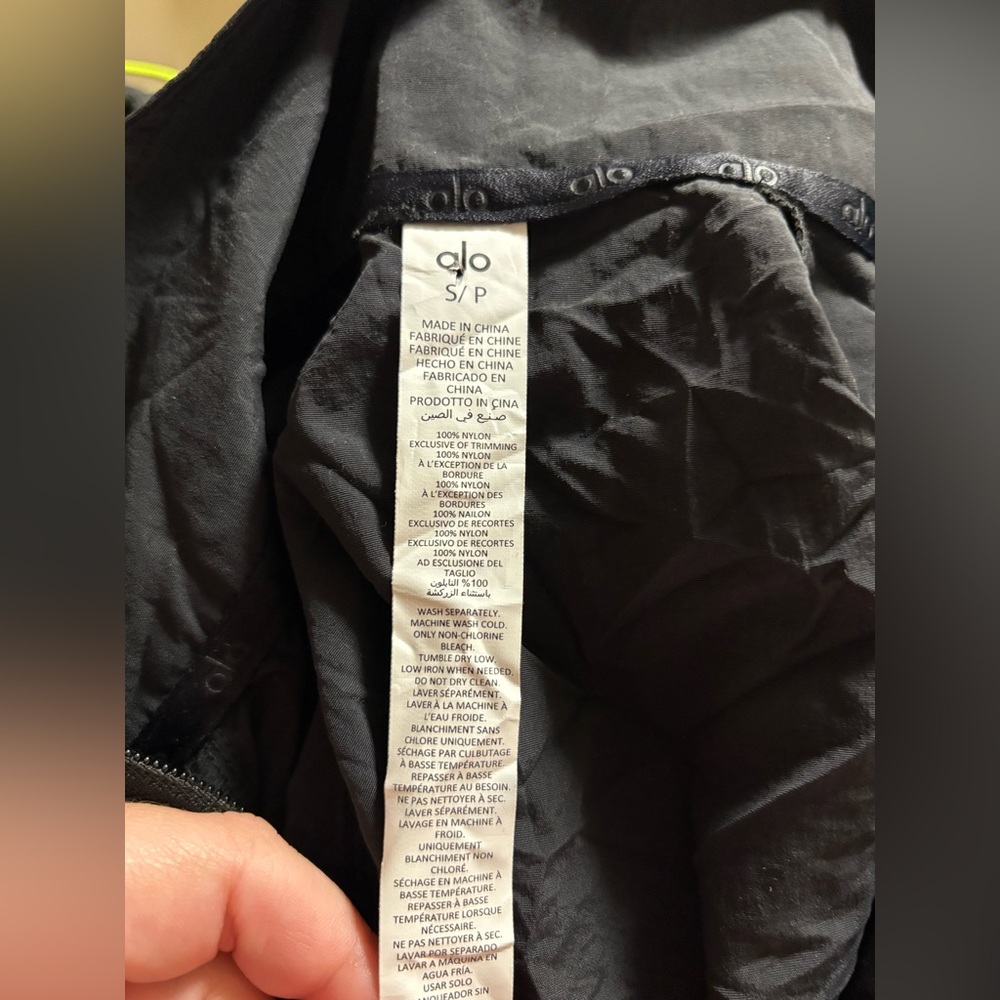 Alo Yoga Cropped 1/4 Zip Alumni Pullover Oversized S - Picture 5 of 11